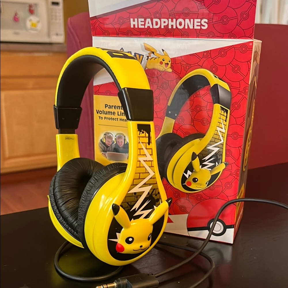 Pikachu Yellow Headphones